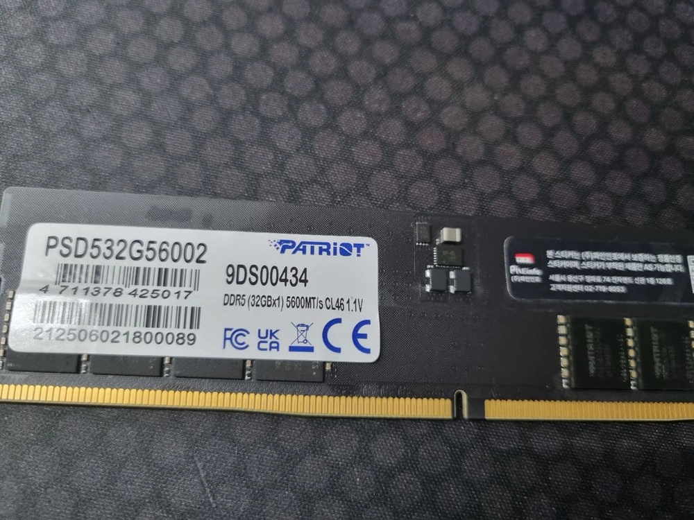 패트리어트 DDR5 5600mhz 32G 시그너쳐 이미지