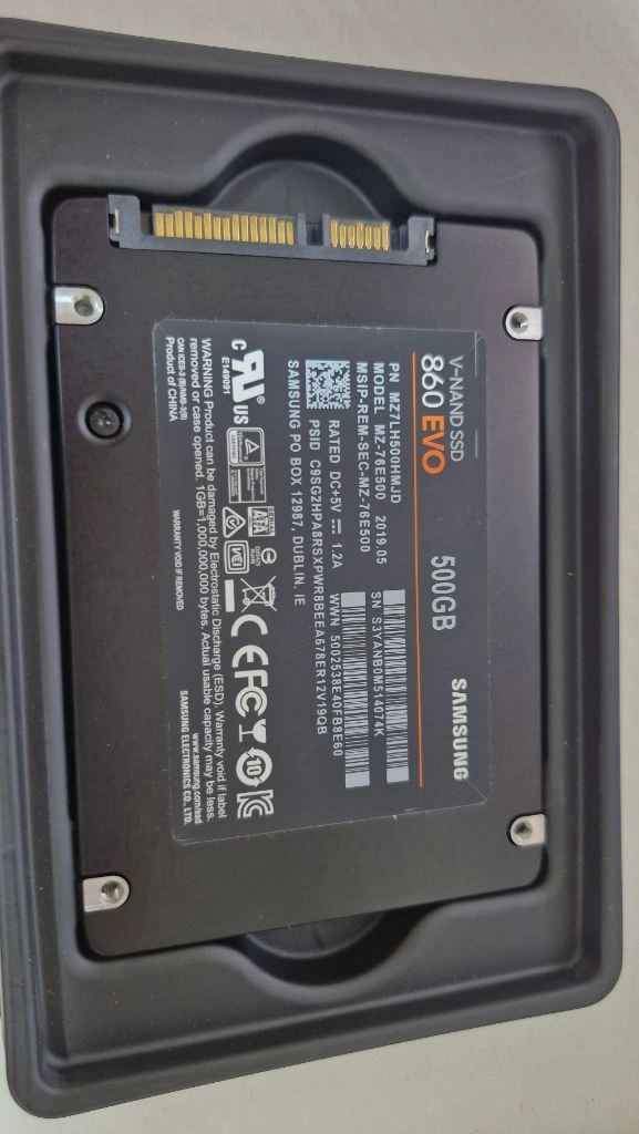 중고 삼성 860 evo SSD 500GB 이미지