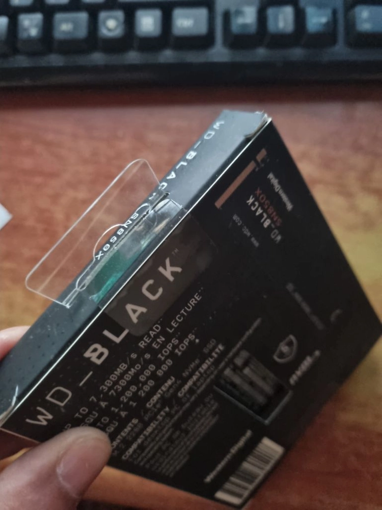 미개봉 국내 정품 WD black sn850x 2TB ssd nvme 이미지