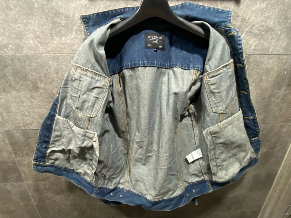 남성 지오다노 청자켓 XL 데님 점퍼 GIORDANO 이미지