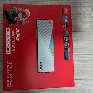 (미개봉)ADATA XPG DDR5-6000 CL30 LANCER RGB 64GB 화이트 패키지 파인인포 이미지