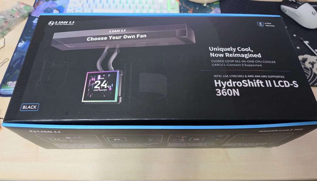 리안리 Hydroshift II LCD-S 360N CPU수랭쿨러 블랙 수랭쿨러 판매 이미지