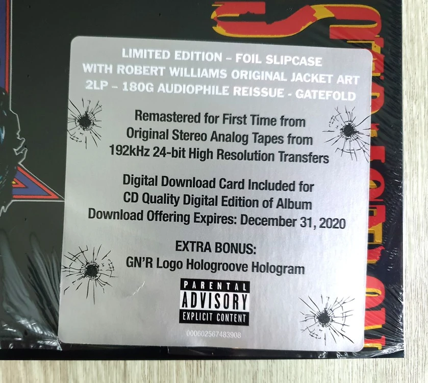 Guns N' Roses - Appetite For Destruction 리미티드 2LP 이미지