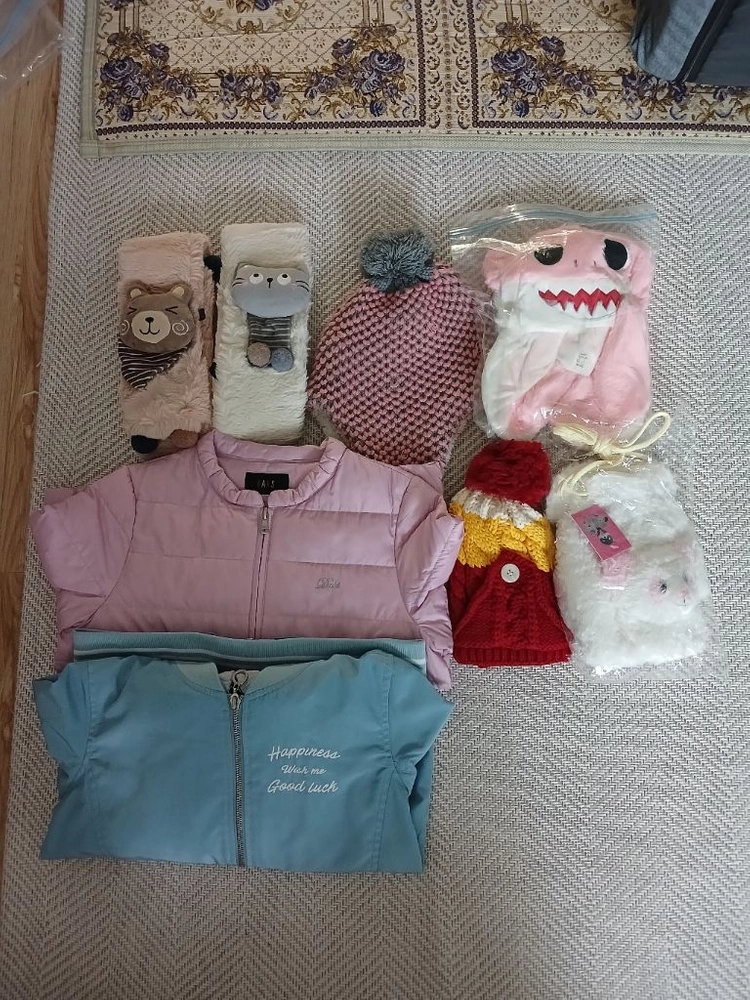 여아옷 겨울패딩 간절기패딩 3벌 겨울부츠 몽땅 이미지
