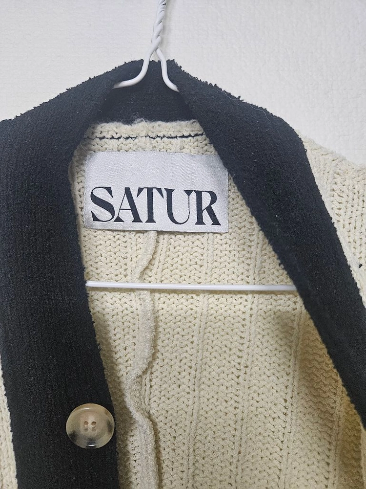 세터(SATUR)파로 포켓 오버사이즈 가디건 L사이즈 이미지