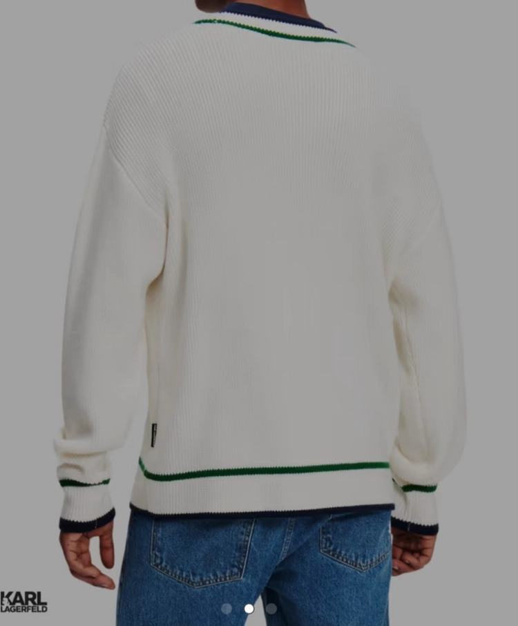 칼 라거펠트 바시티 울 블렌드 가디건 m사이즈 이미지
