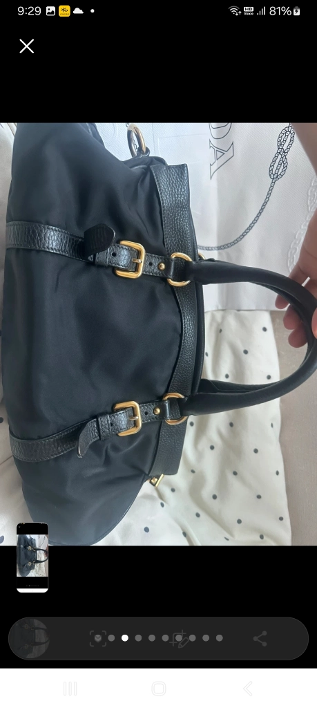 프라다 나일론 토트백 이미지