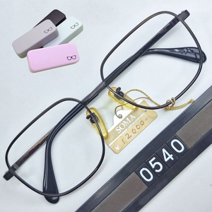 마수나가 광휘 KOOKI L-420TS 안경테 52mm 티타늄 스퀘어 일본 빈티지 데드스톡 레트로 복고 Y2K 앤틱 이미지