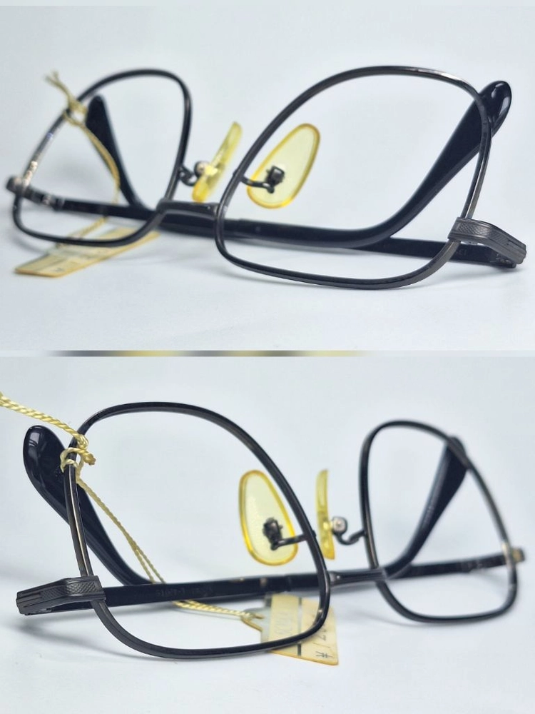 마수나가 광휘 KOOKI L-420TS 안경테 52mm 티타늄 스퀘어 일본 빈티지 데드스톡 레트로 복고 Y2K 앤틱 이미지