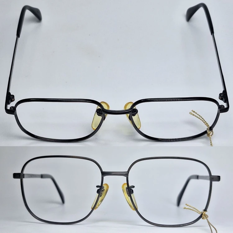 마수나가 광휘 KOOKI L-420TS 안경테 52mm 티타늄 스퀘어 일본 빈티지 데드스톡 레트로 복고 Y2K 앤틱 이미지