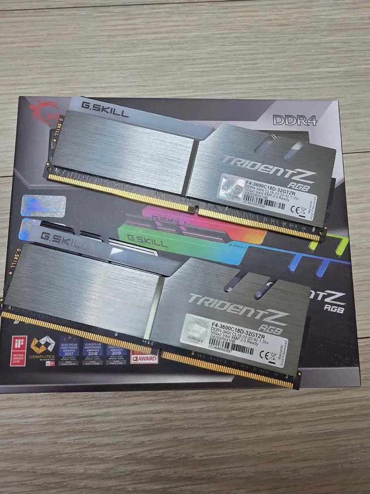 g.skill ddr4-3600 cl18 32gb(16gbx2) 판매합니다. 이미지