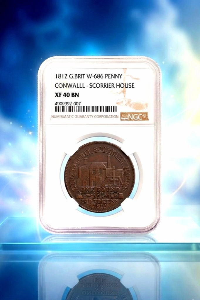 희귀주화 무려230년전 고전 영국 대형주화 진품100% NGC40고등급(주화 민트 견양 옛날돈 은화 지폐) 이미지