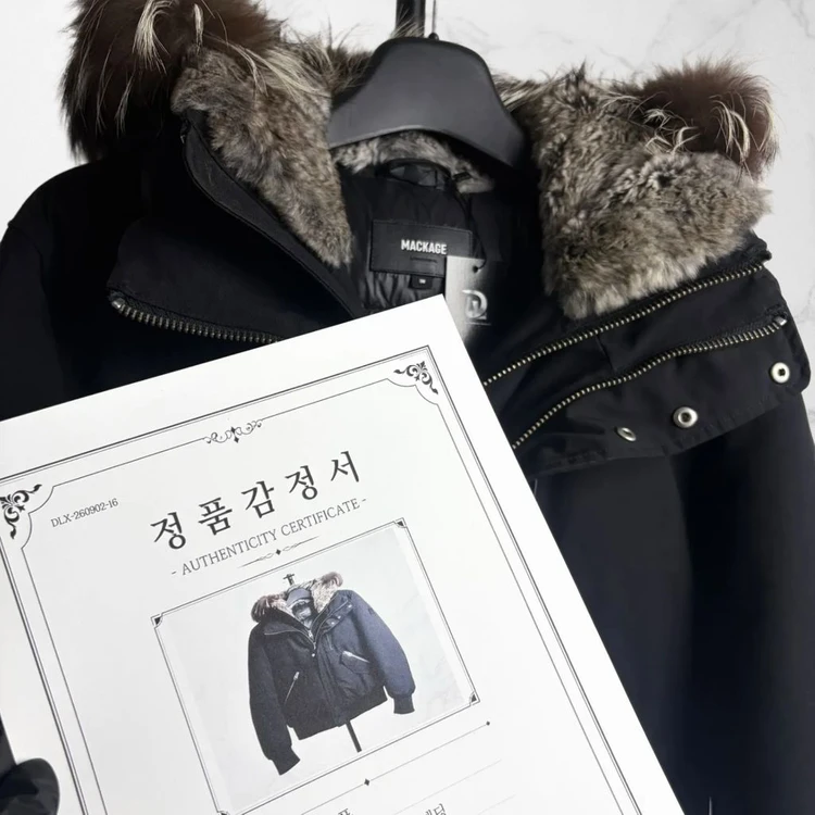 맥케이지 딕슨 패딩 블랙 실버퍼 38 이미지