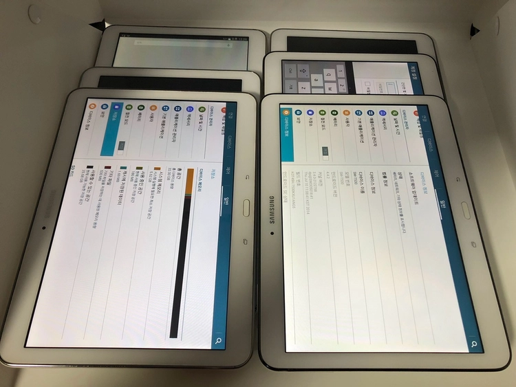 갤럭시 탭4 T530화이트 와이파이 총6대 일괄 판매 이미지