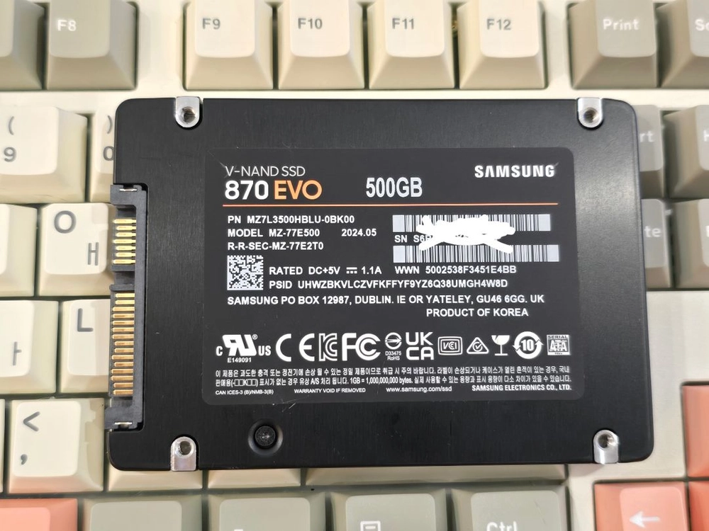 삼성 870 EVO 500GB 팝니다. 이미지