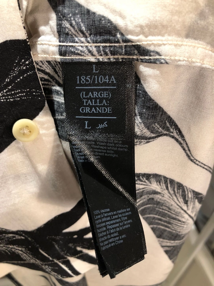 올세인츠 버지니아 하와이안 셔츠 L 사이즈 팝니다. Allsaints Viginia 이미지