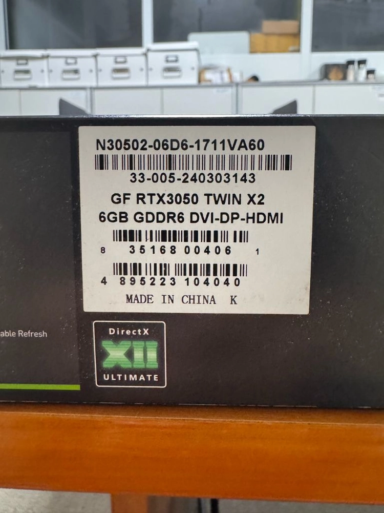 RTX 3050 Twin X2 그래픽카드 이미지
