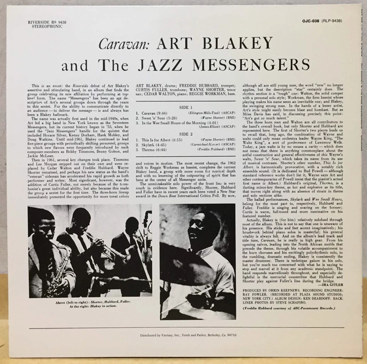 LP ; art blakey - caravan 아트 블래키 카라반 재즈 엘피 음반 jazz 이미지