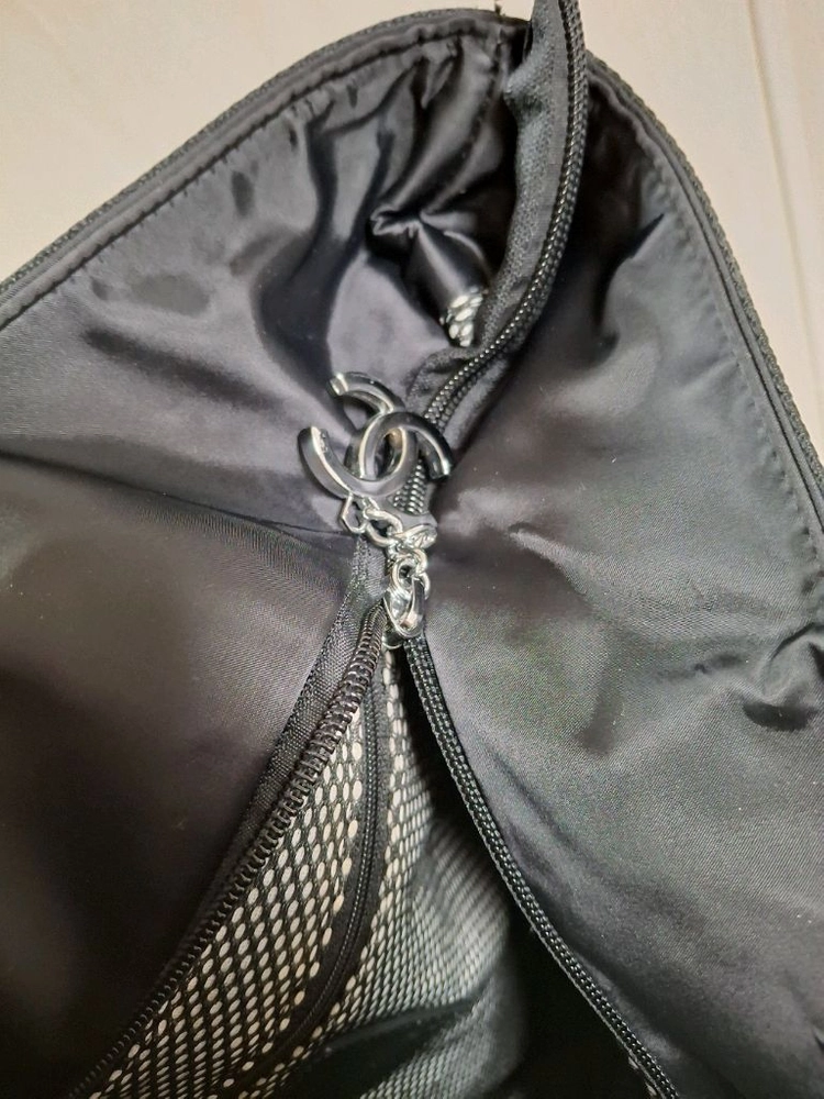 샤넬 CC로고 블랙백,블랙 나일론 토트백,쇼퍼백,숄더백,빅백,보스턴백,여행가방 이미지