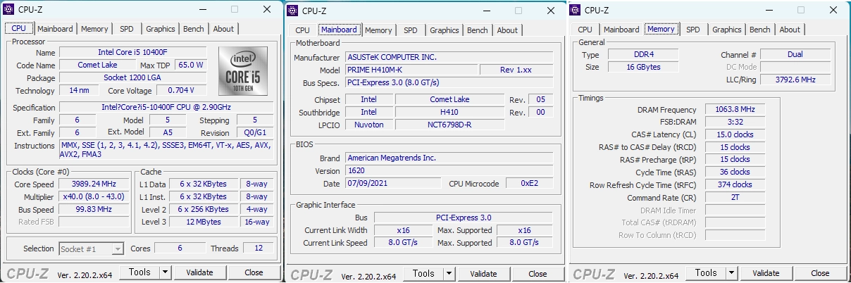 i5 10400f 메인보드 ddr4 16g 판매합니다 이미지