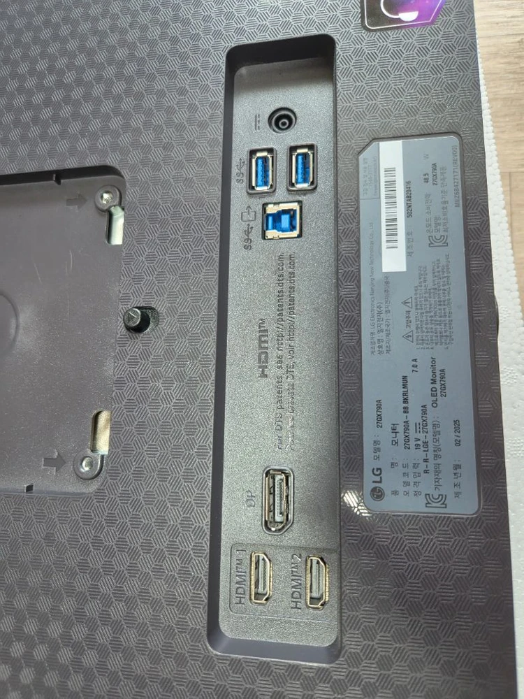 27gx790a qhd 480hz OLED LG 모니터 899시간 사용 이미지