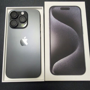 아이폰 15프로 블랙티타늄 256GB 카메라 무음 이미지