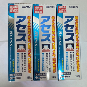 아세스(acess)일본치약 160g*3개 이미지