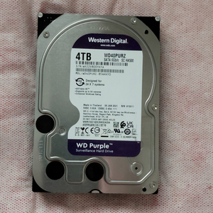 WD Purple HDD 4TB 3.5인치 이미지