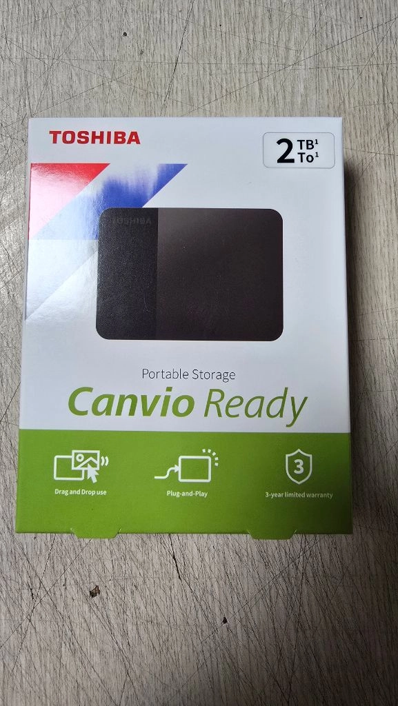 도시바 외장하드 Canvio Ready 2TB (새상품) 이미지