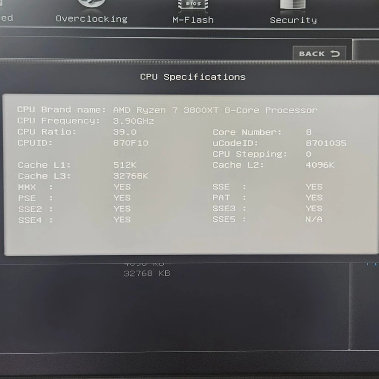 라이젠7-3800XT + MSI B450M 박격포 이미지
