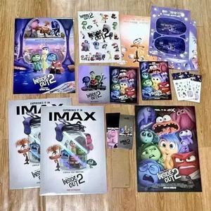 인사이드아웃2 아이맥스 포스터 IMAX엠보싱스티커아트카드 오티 디즈니굿즈 이미지