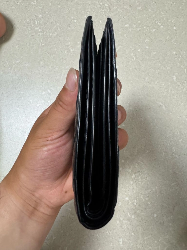 보테가베네타 인트레치아토 반지갑 블랙 이미지
