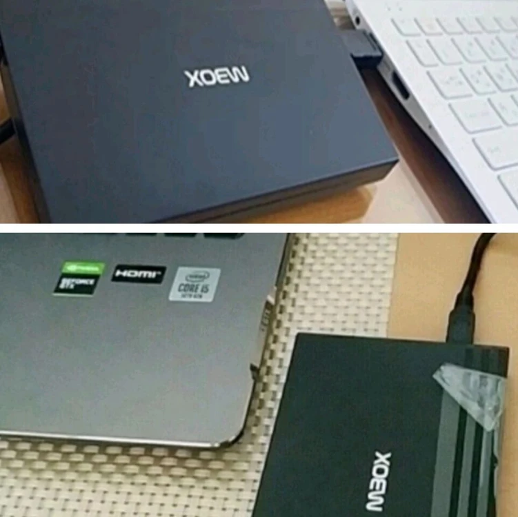 외장하드 대용량 미개봉 1TB USB 케이블포함 풀세트 이미지