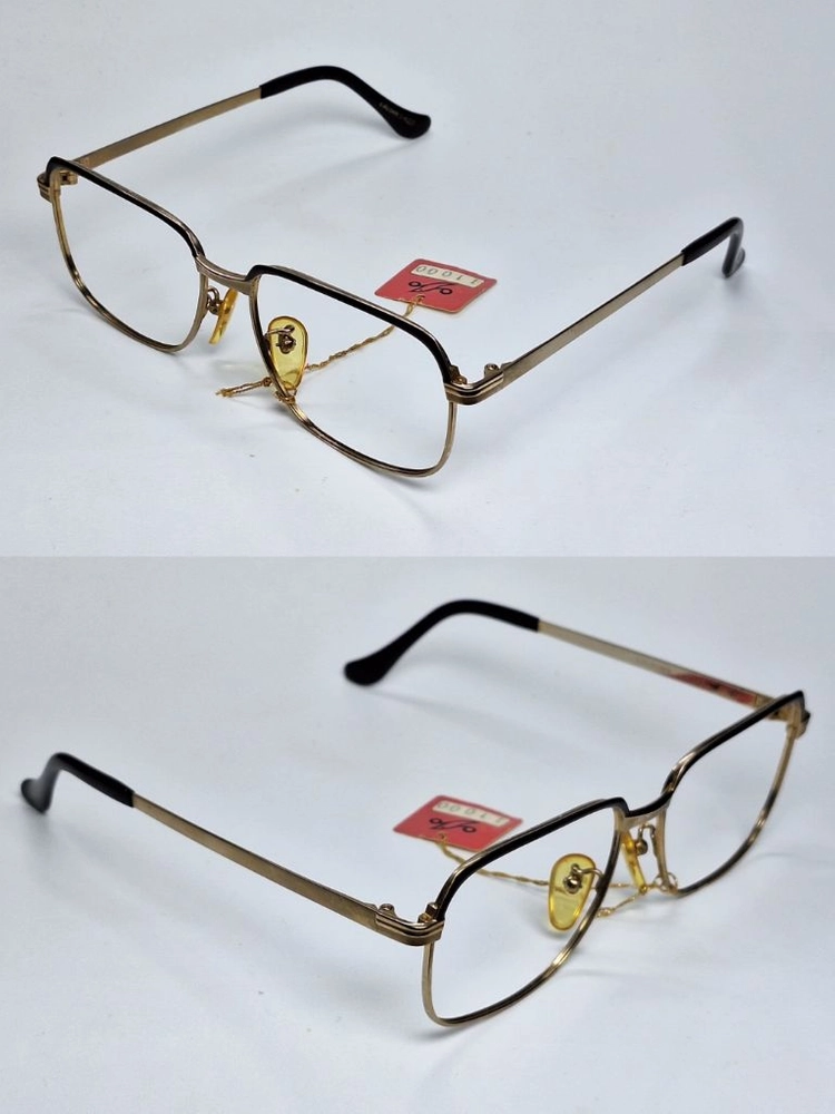 CLASAR 5425 안경테 54mm 티타늄 브로우라인 포인트 일본 빈티지 데드스톡 아메카지 Y2K 복고 레트로 이미지