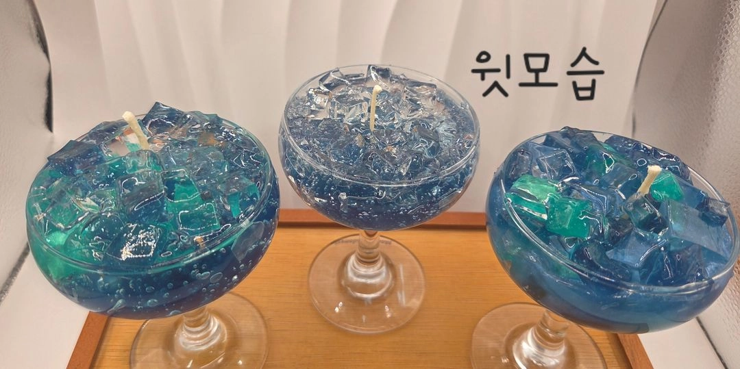 핸드메이드 젤 캔들이에요 이미지