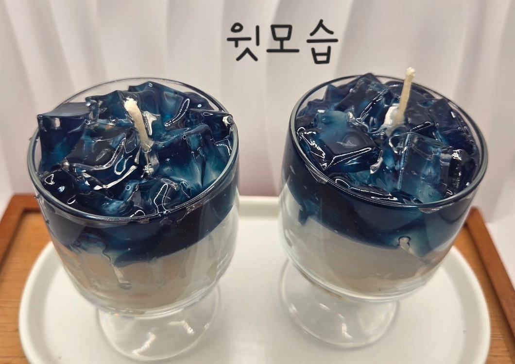 핸드메이드 젤 캔들이에요 이미지