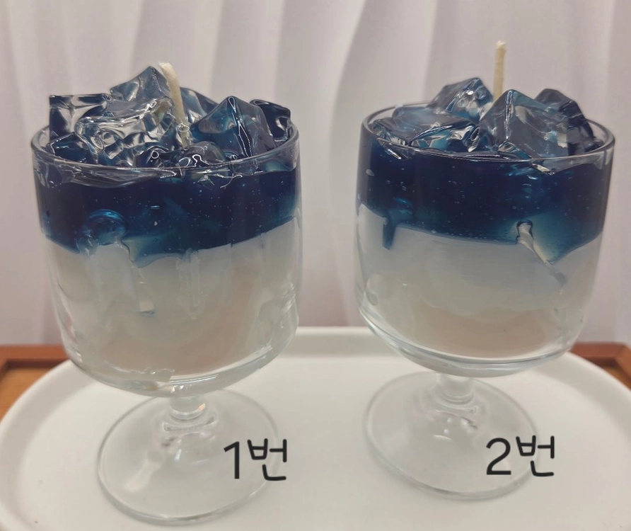 핸드메이드 젤 캔들이에요 이미지