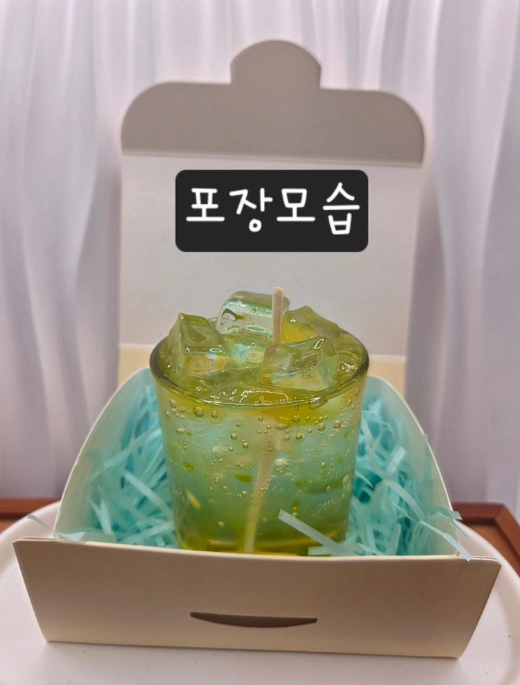 핸드메이드 젤 캔들이에요 이미지
