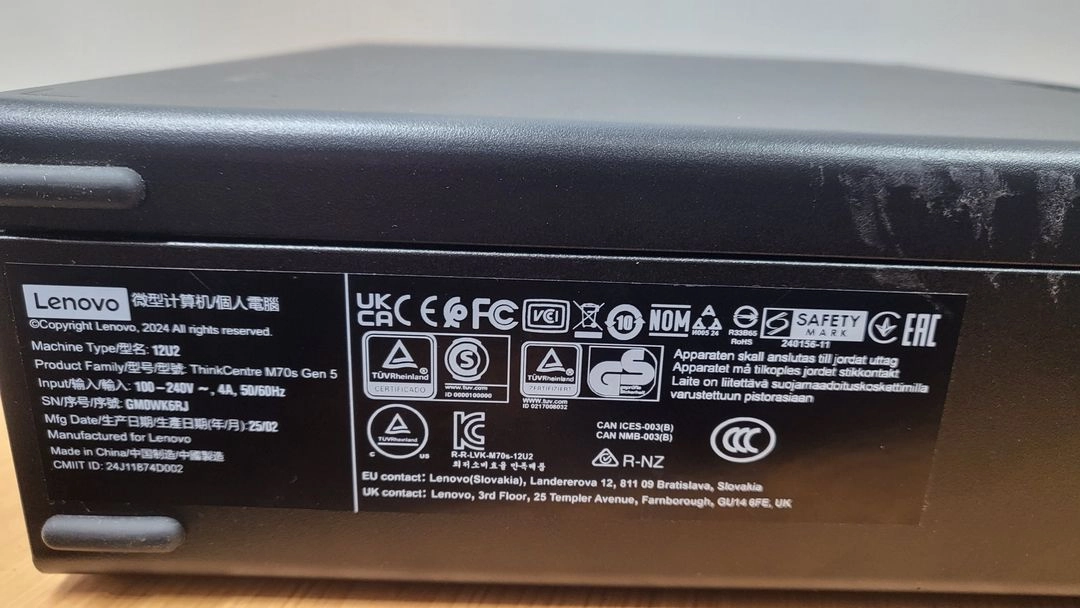 레노버 M70S Gen5 Desktop(ThinkCentre)TYPE12U2 이미지
