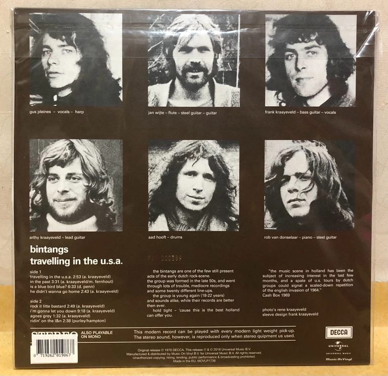 LP ; bintangs - travelling in the USA 블루스 락 엘피 음반 blues rock 이미지