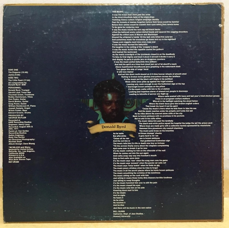LP ; donald byrd - ethiopian knight 도날드 버드 재즈 명판 blue note jazz 이미지