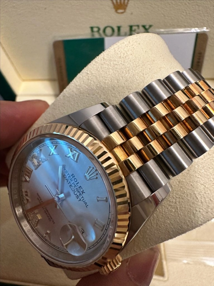 ROLEX DATEJUST 롤렉스 데이트저스트 36 콤비 다이아(126233) / 2019년 스탬핑 이미지