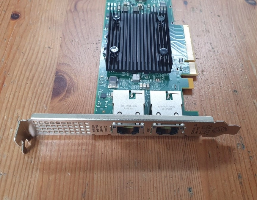 브로드컴 10G RJ45 2포트 10기가 랜카드 ( HPE 535T / BCM957416 ) 이미지