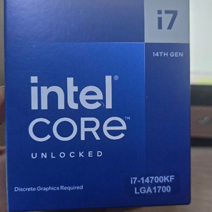 인텔 코어 i7-14700KF (14세대 랩터레이크 리프레시, 정품 미개봉) 이미지