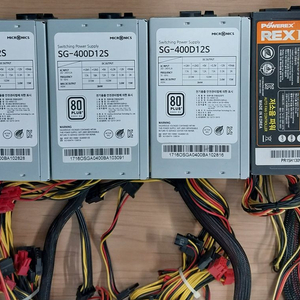 파워 80+ 400w 세개 정격 600w 한개 이미지