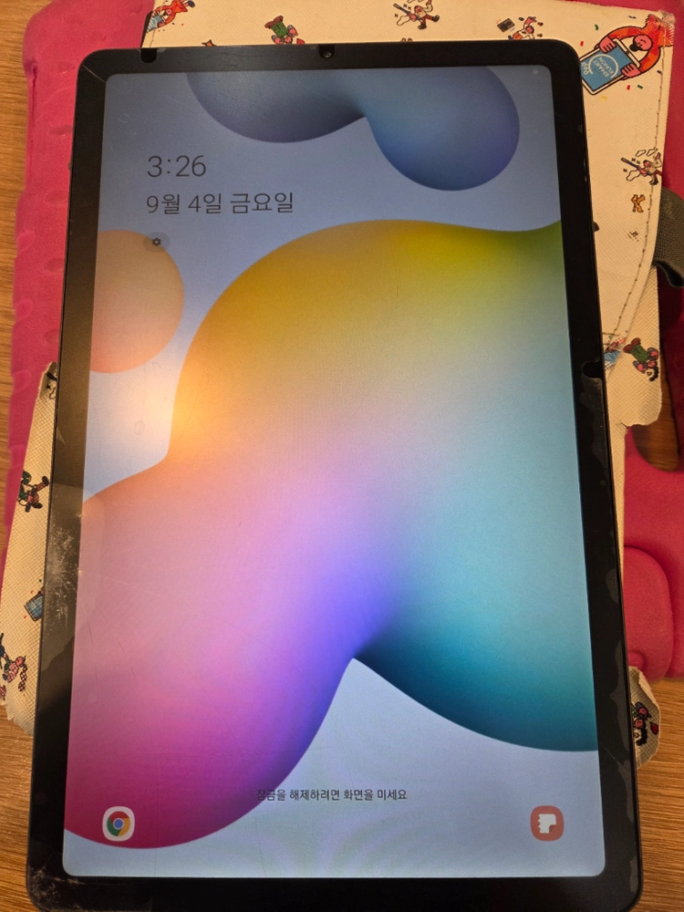 갤럭시탭 s6 lite 64g 유리파손 팝니다 - 안심되는 중고거래