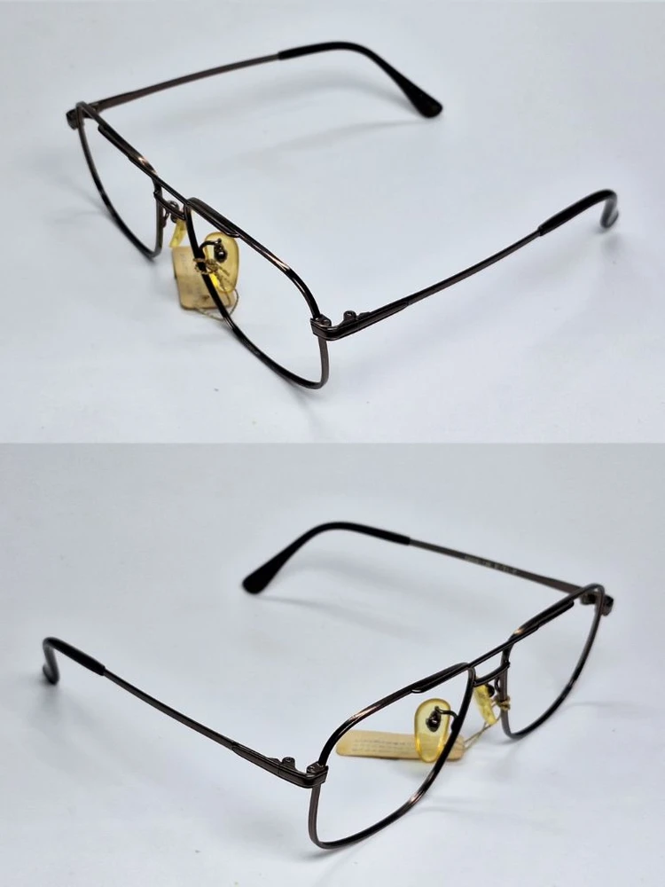 CALSAR 5430 안경테 52mm 투브릿지 티타늄 일본 빈티지 데드스톡 레트로 복고 앤틱 클래식 아이웨어 Y2K 이미지