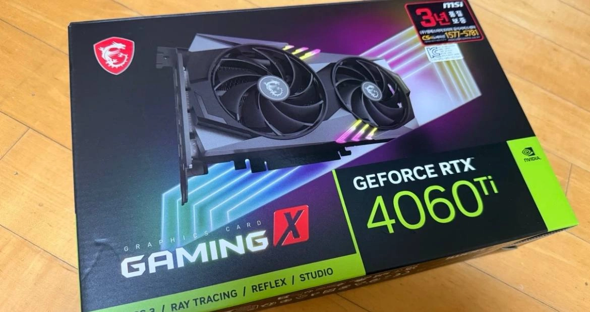 MSI RTX 4060 Ti Gaming X 8G 판매합니다(AS ~27.1 남아있음) - 안심되는 중고거래