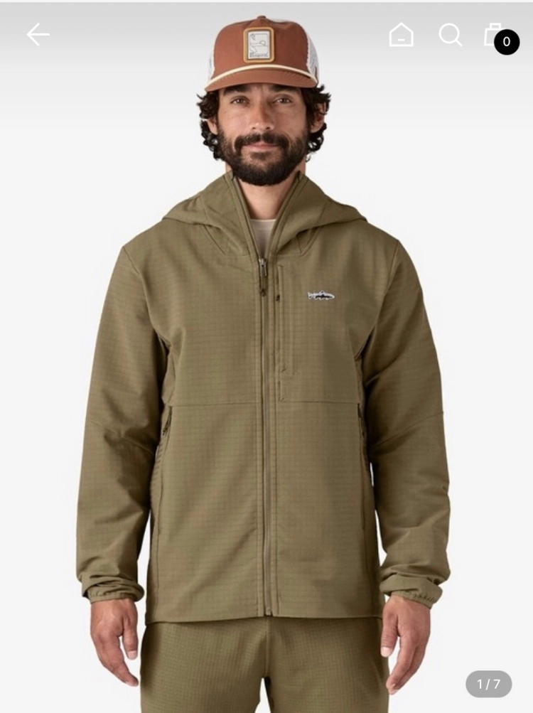 파타고니아 R1 TechFace Fitz Roy Trout Hoody 이미지