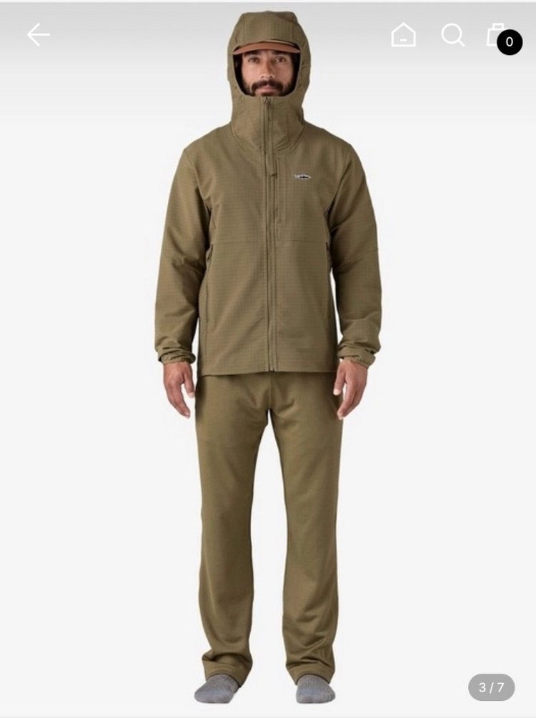 파타고니아 R1 TechFace Fitz Roy Trout Hoody 이미지